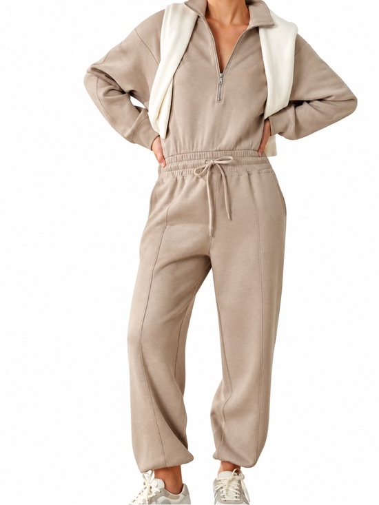 Abercrombie & Fitch Pants - YPB Abercrombie & Fitch neoKnit MAX Long Sleeve Jogger Jumpsuit Sz M